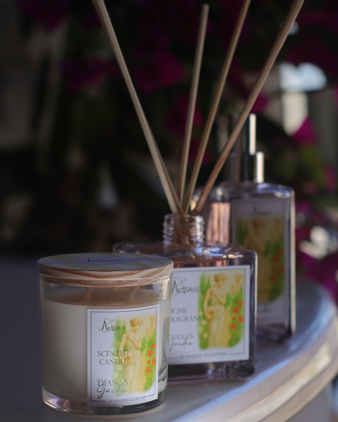 Difusor de aromas com varetas Diana´s Garden 250 ml notas suaves e elegantes