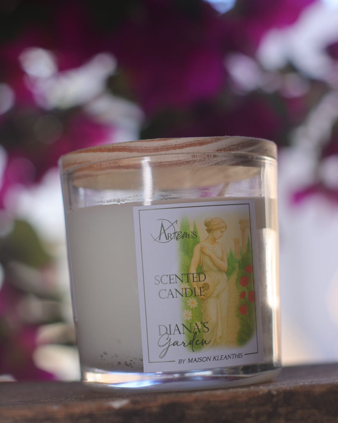 Vela aromática Diana´s Garden – Chá branco  para autocuidado (180g)