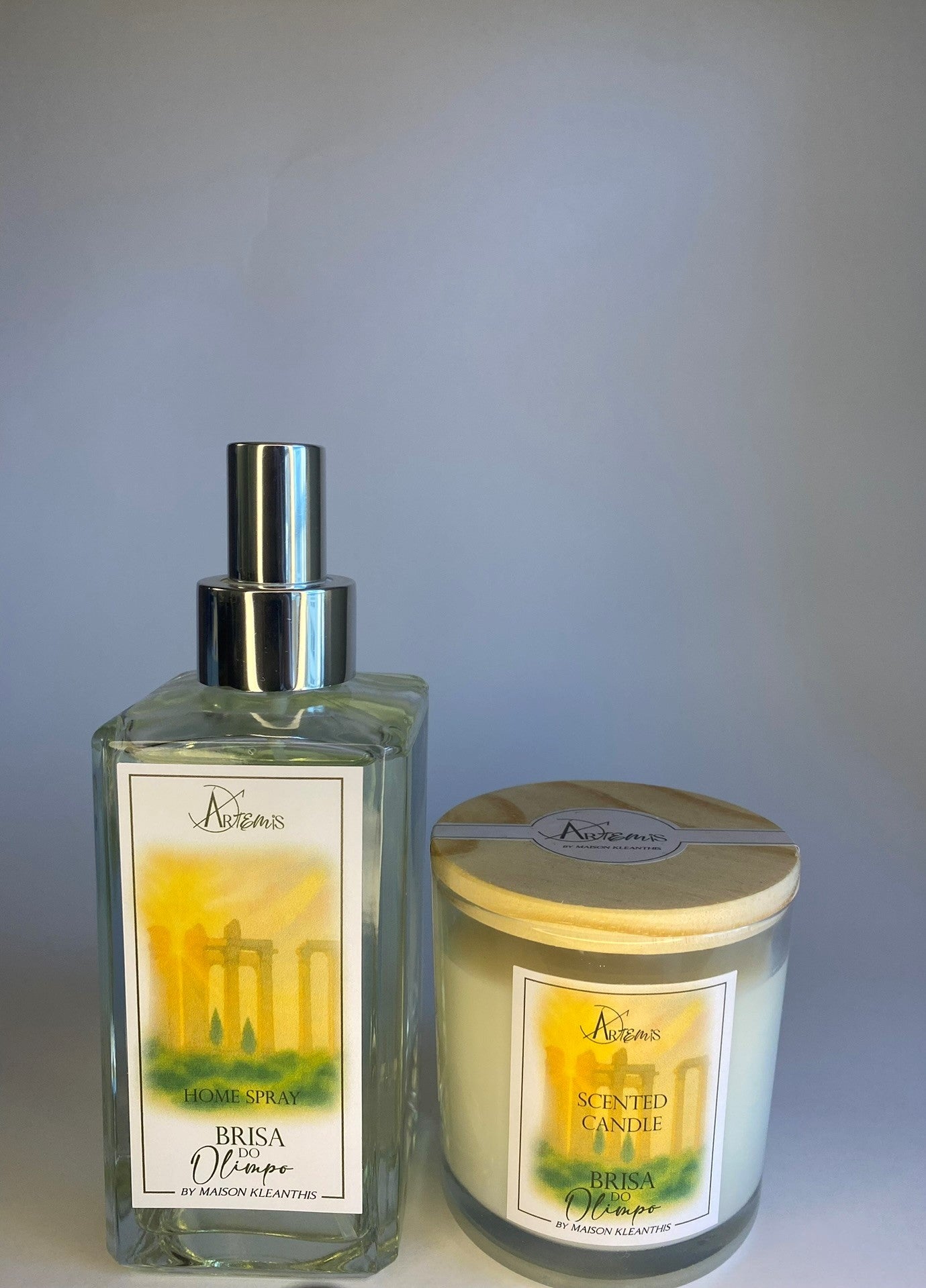 Kit Home Spray e Vela Aromática Brisa do Olimpo - Alecrim