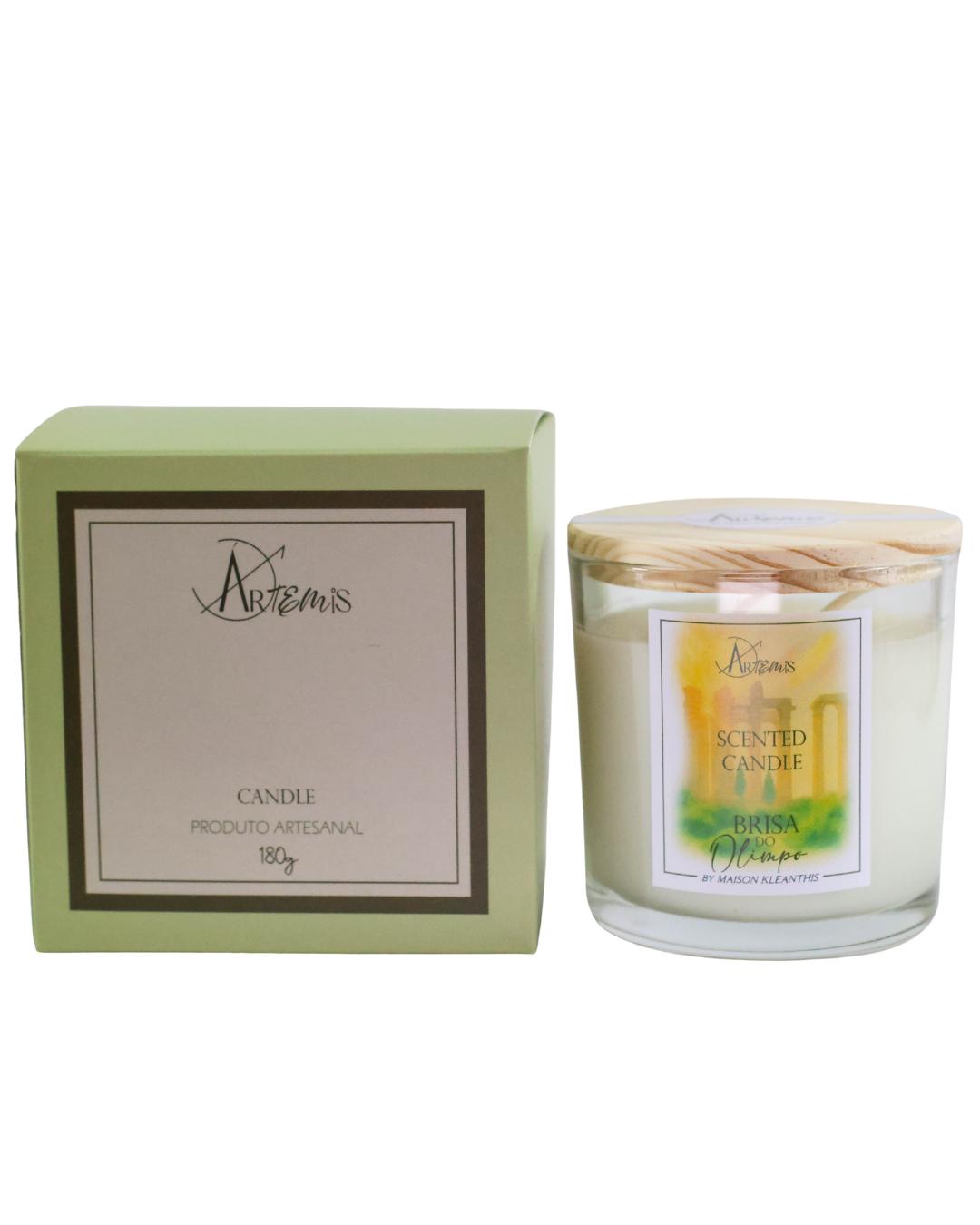 Vela aromática Brisa do Olimpo – Alecrim Revitalizante (180g)