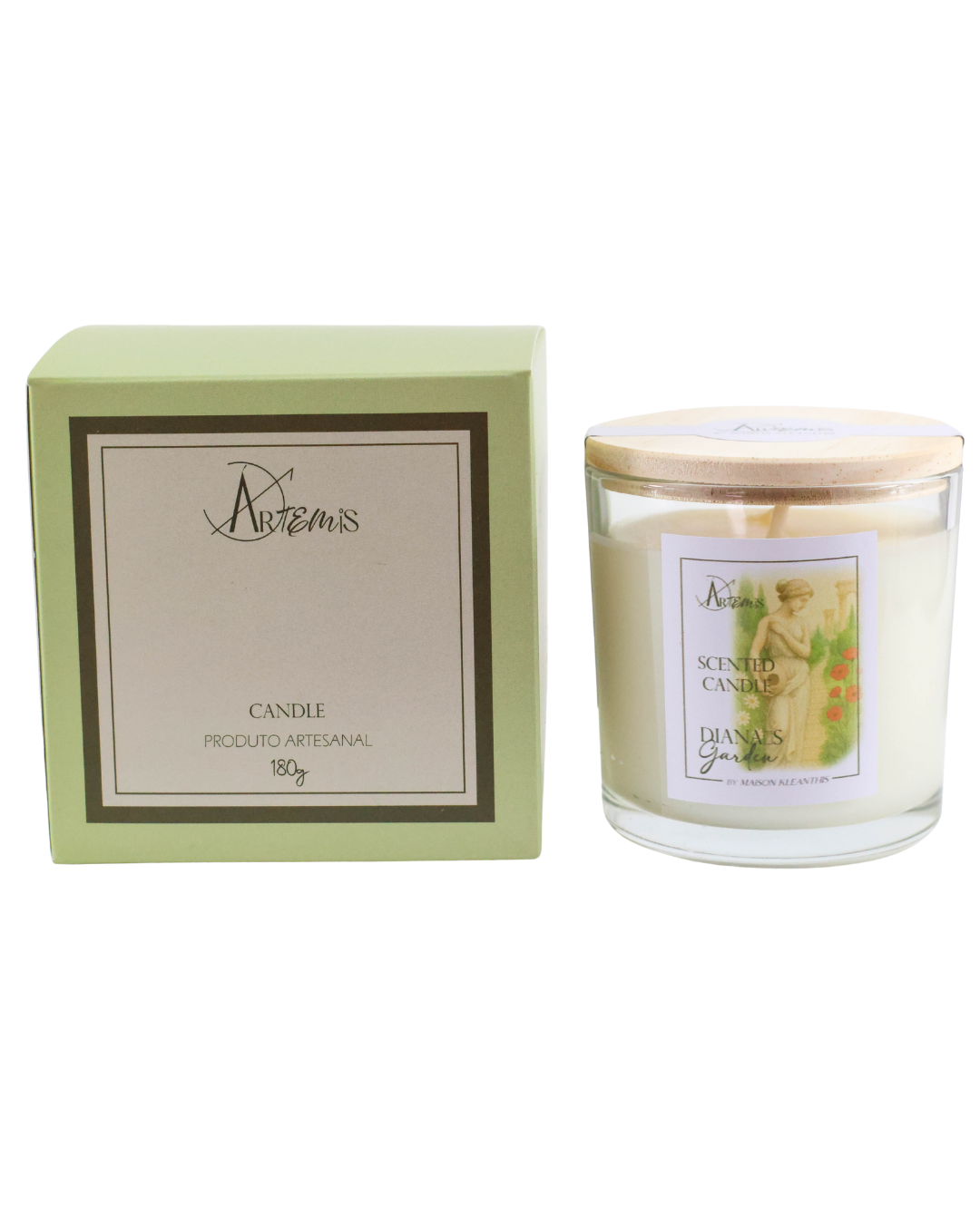 Vela aromática Diana´s Garden – Chá branco  para autocuidado (180g)