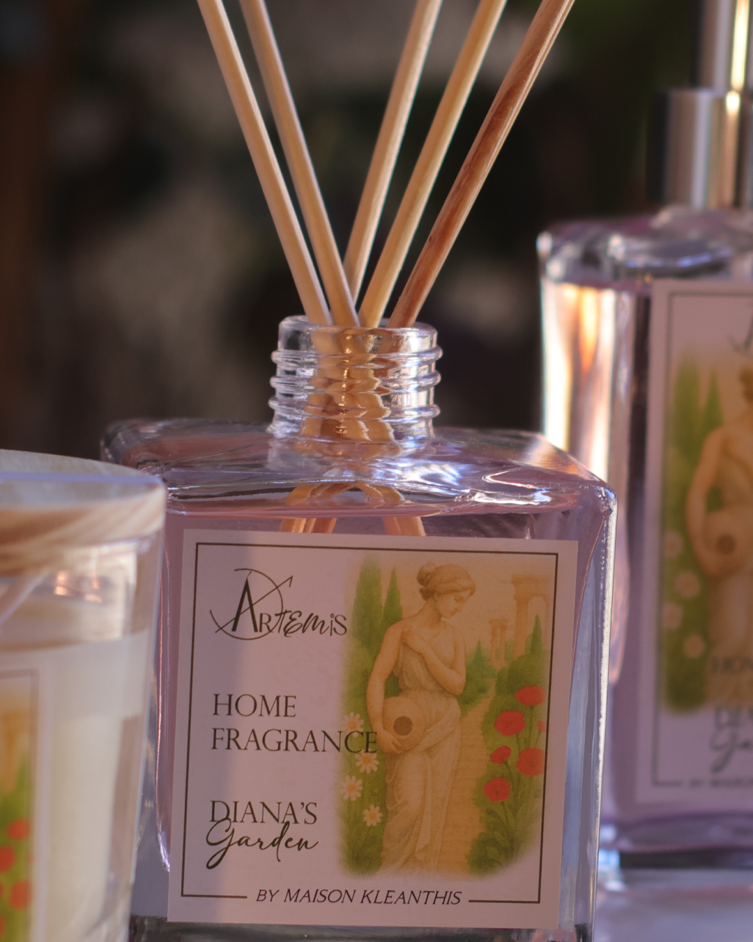 Difusor de aromas com varetas Diana´s Garden 250 ml notas suaves e elegantes