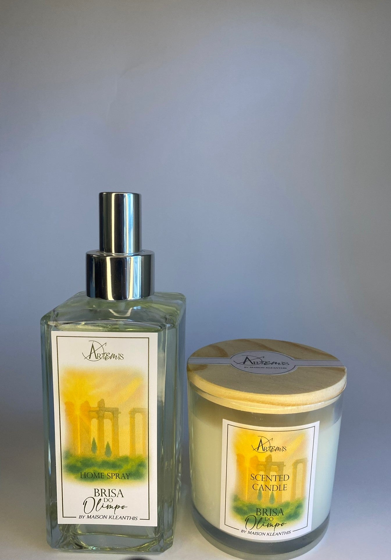 Kit Home Spray e Vela Aromática Brisa do Olimpo - Alecrim