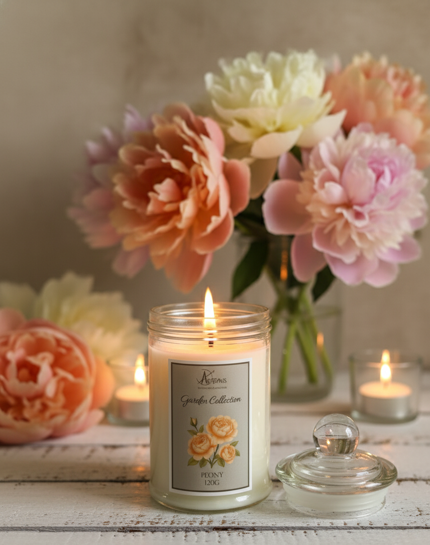 Vela aromática Peony