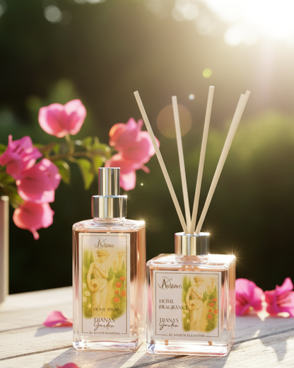 Kit Home Spray e Difusor com varetas Dianas Garden (Chá branco)