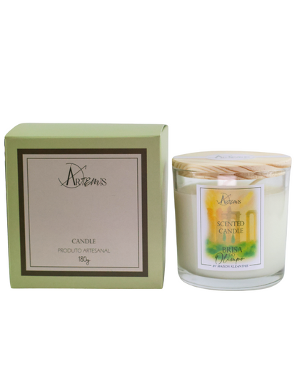 Vela aromática Brisa do Olimpo – Alecrim Revitalizante (180g)